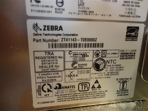 Grote foto zebra zt411 thermal label printer lan usb bluetooth 300dpi computers en software printers