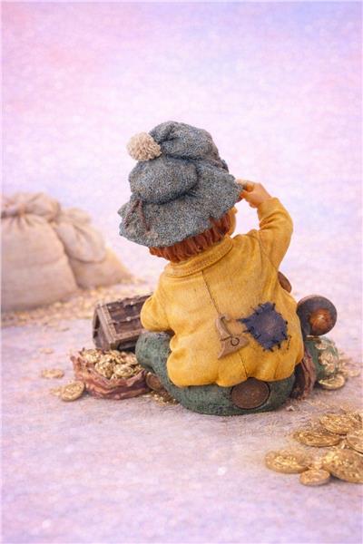 Grote foto het volk van laaf met schatkist spaarpot hobby en vrije tijd figuren en diorama