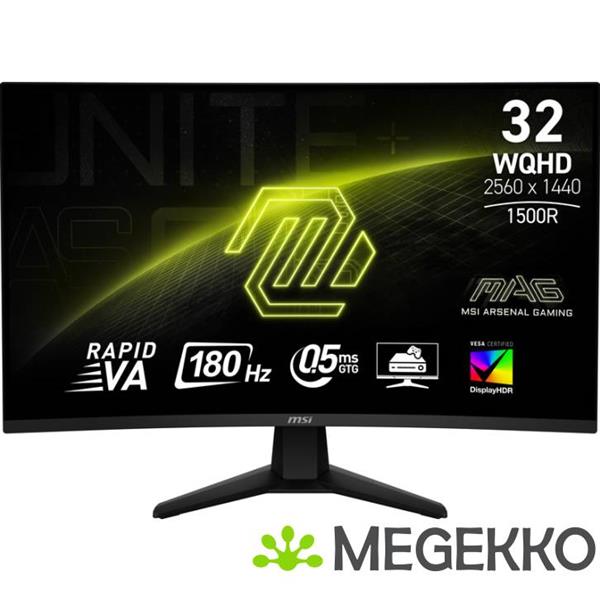 Grote foto msi mag 32cq6f 32 quad hd 180hz curved va gaming monitor computers en software overige computers en software