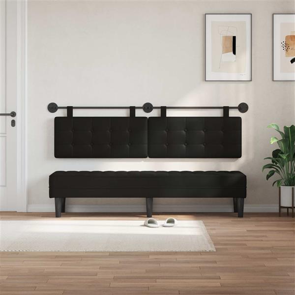 Grote foto vidaxl hangend hoofdeinde nep leer antiek en kunst stoelen en banken