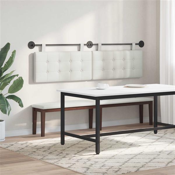 Grote foto vidaxl hangend hoofdeinde nep leer antiek en kunst stoelen en banken