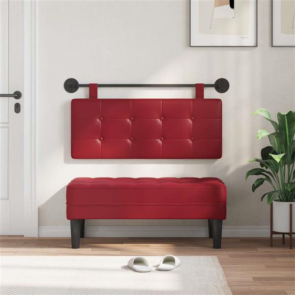 Grote foto vidaxl hangend hoofdeinde nep leer antiek en kunst stoelen en banken