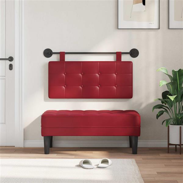 Grote foto vidaxl hangend hoofdeinde nep leer antiek en kunst stoelen en banken