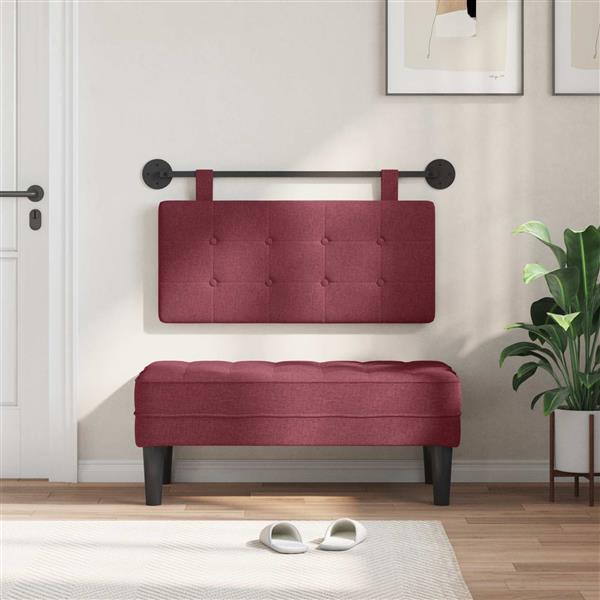 Grote foto vidaxl hangend hoofdeinde stof antiek en kunst stoelen en banken