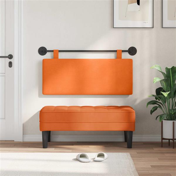 Grote foto vidaxl hangend hoofdeinde katoen stof antiek en kunst stoelen en banken