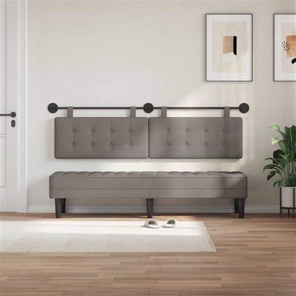 Grote foto vidaxl hangend hoofdeinde stof antiek en kunst stoelen en banken