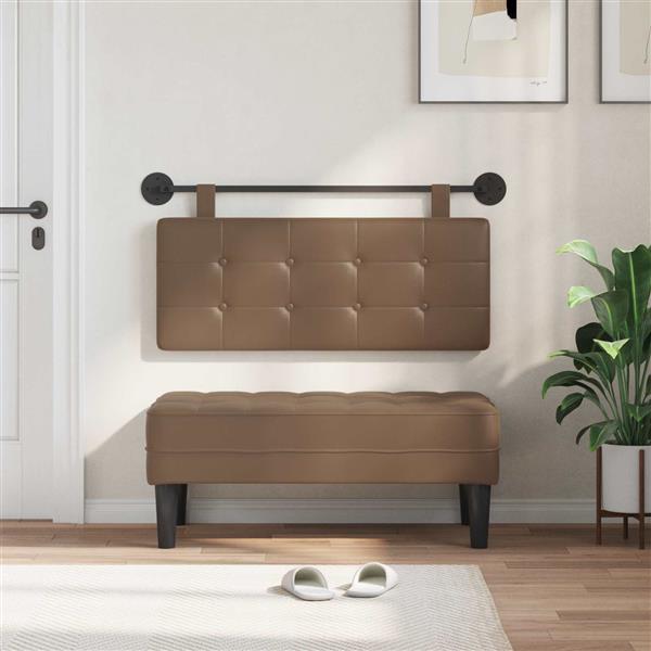 Grote foto vidaxl hangend hoofdeinde nep leer antiek en kunst stoelen en banken