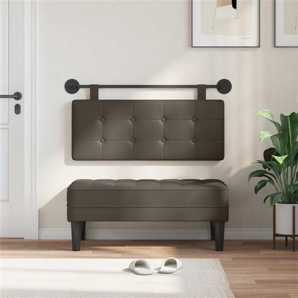 Grote foto vidaxl hangend hoofdeinde nep leer antiek en kunst stoelen en banken