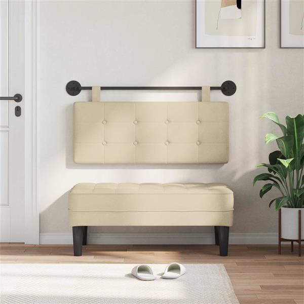 Grote foto vidaxl hangend hoofdeinde stof antiek en kunst stoelen en banken