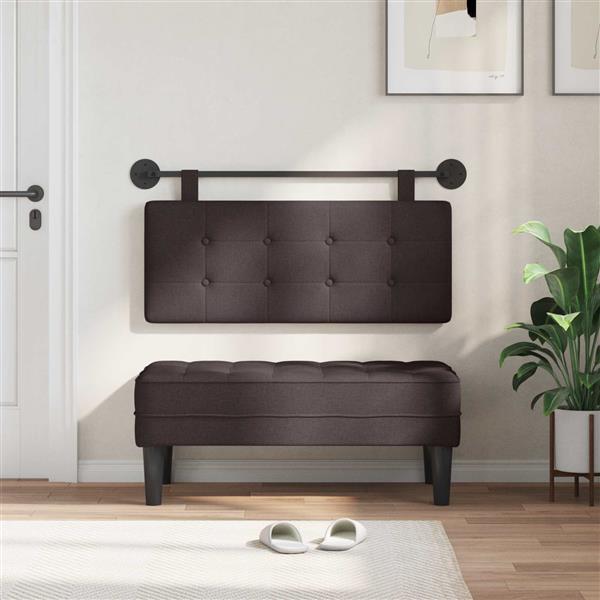 Grote foto vidaxl hangend hoofdeinde stof antiek en kunst stoelen en banken