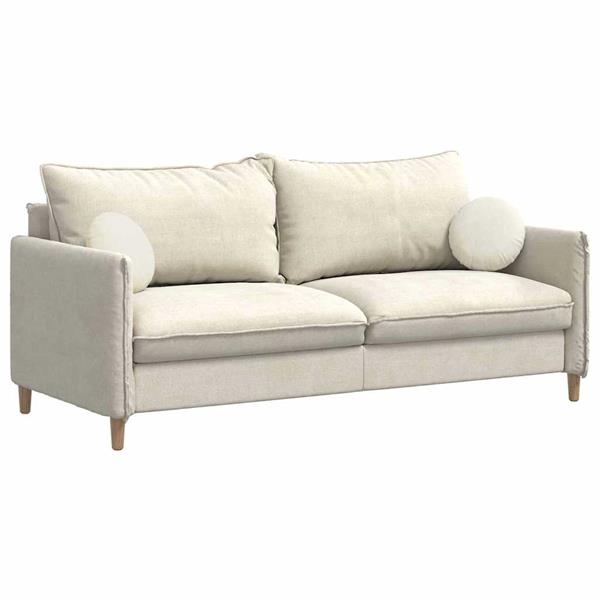 Grote foto vidaxl zitkussens 2 stuks cr me 40 x 13 cm fluweel huis en inrichting woningdecoratie