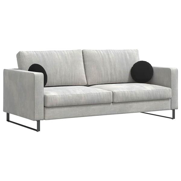 Grote foto vidaxl zitkussens 2 stuks zwart 40 x 13 cm fluweel huis en inrichting woningdecoratie