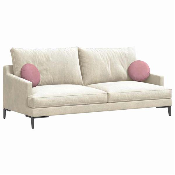 Grote foto vidaxl zitkussens 2 stuks roze 40 x 13 cm fluweel huis en inrichting woningdecoratie