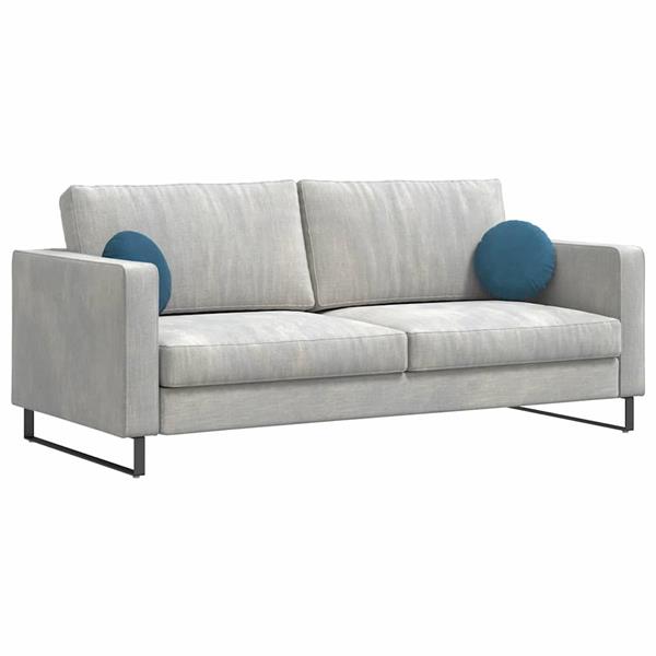 Grote foto vidaxl zitkussens 2 pcs blauw 30 x 13 cm fluweel huis en inrichting woningdecoratie