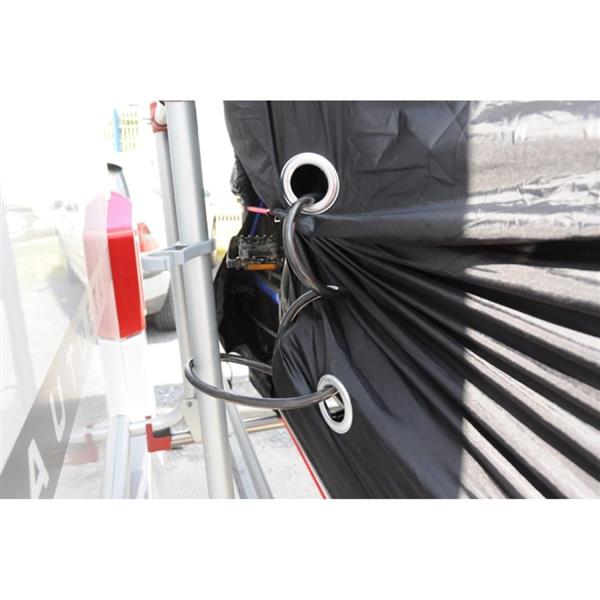 Grote foto htd fietshoes 2 3 fietsen achterwand caravans en kamperen caravan accessoires