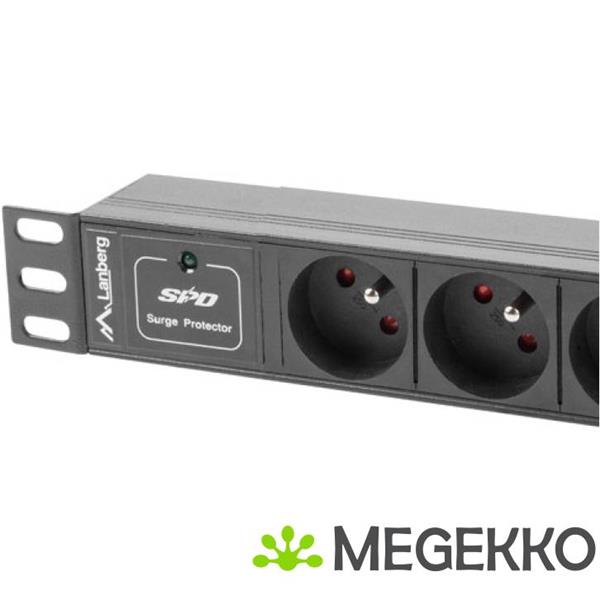 Grote foto lanberg pdu 03e 0200 bk energiedistributie 3 ac uitgang en 1u zwart computers en software overige