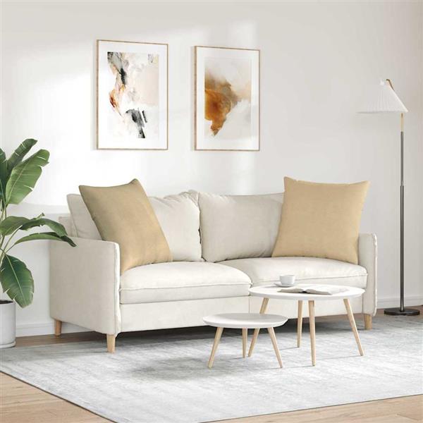 Grote foto vidaxl sofa kussens 2 stuks grijs groen 80 x 80 cm cordstof huis en inrichting woningdecoratie