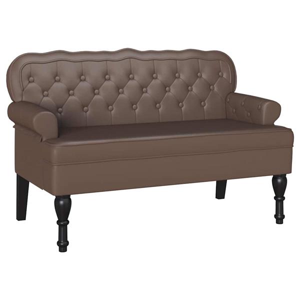 Grote foto vidaxl chesterfield bank bruin 119 5 x 64 5 x 75 cm nep leer huis en inrichting overige huis en inrichting
