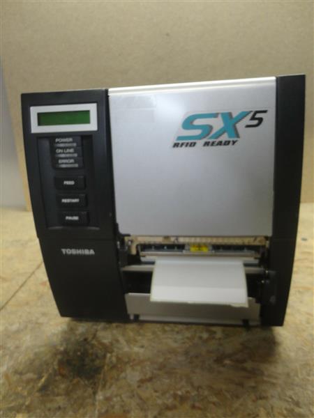 Grote foto toshiba tec b sx5t thermal barcode label printer 300dpi lan peel rewinder computers en software printers