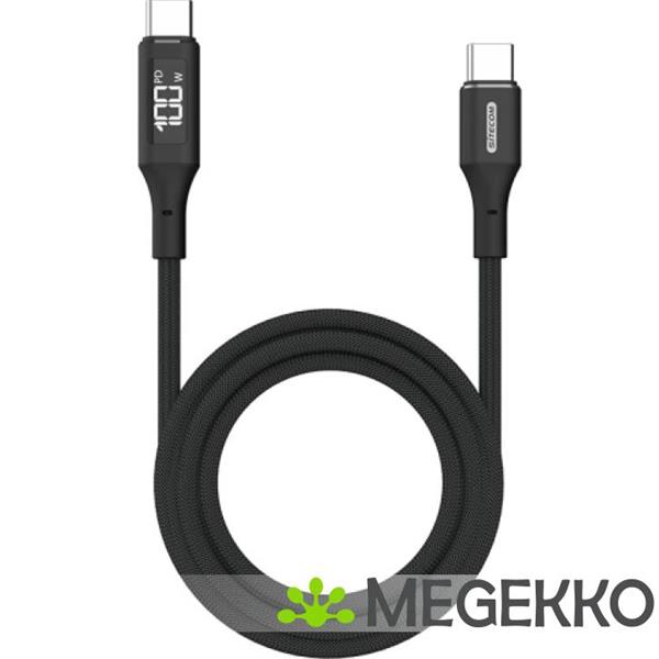 Grote foto sitecom usb 2.0 0.48gbps 100w usb type c 1.5m led display computers en software overige computers en software