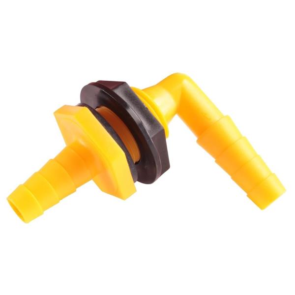 Grote foto watertankdoorvoer haaks geel caravans en kamperen caravan accessoires