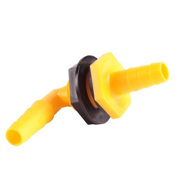 Grote foto watertankdoorvoer haaks geel caravans en kamperen caravan accessoires