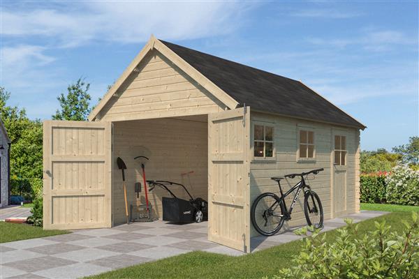 Grote foto nieuw houten garage 3611 te koop. tuin en terras tuinhuisjes en blokhutten