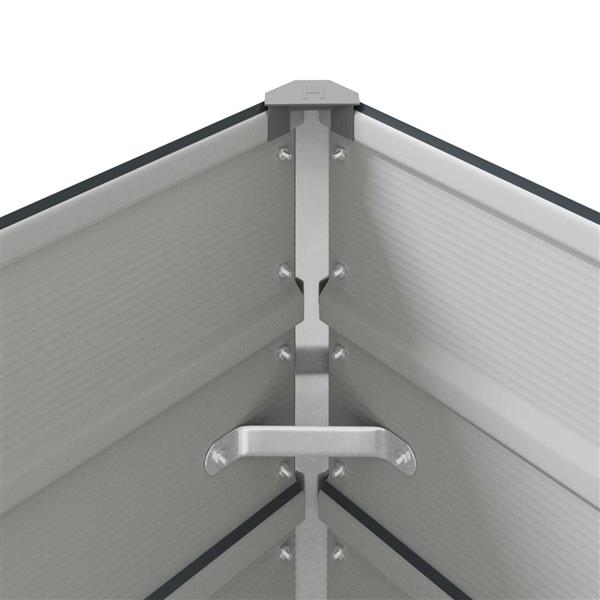 Grote foto vidaxl plantenbak antraciet 195 x 100 x 75 cm gegalvaniseerd staal tuin en terras overige tuin en terras