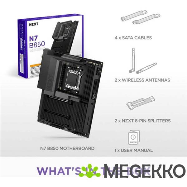 Grote foto nzxt n7 b850 matte black computers en software moederborden