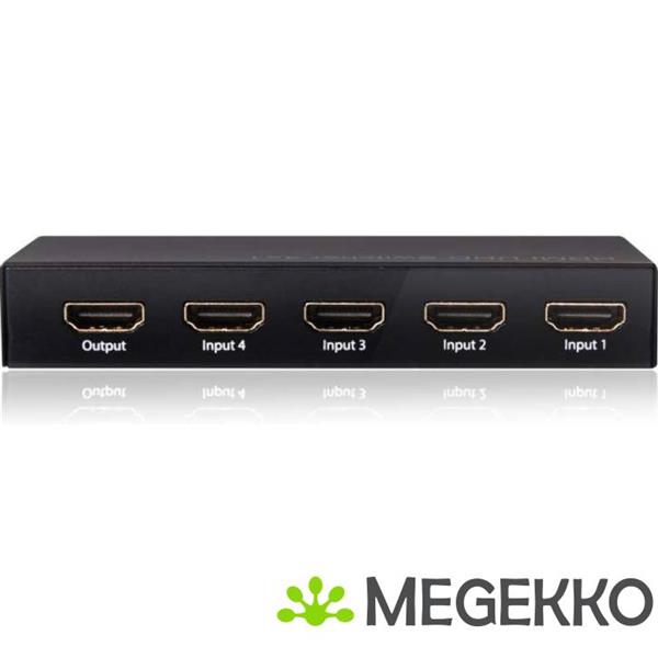 Grote foto club3d hdmi 2.0 uhd switchbox 4 ports computers en software netwerkkaarten routers en switches