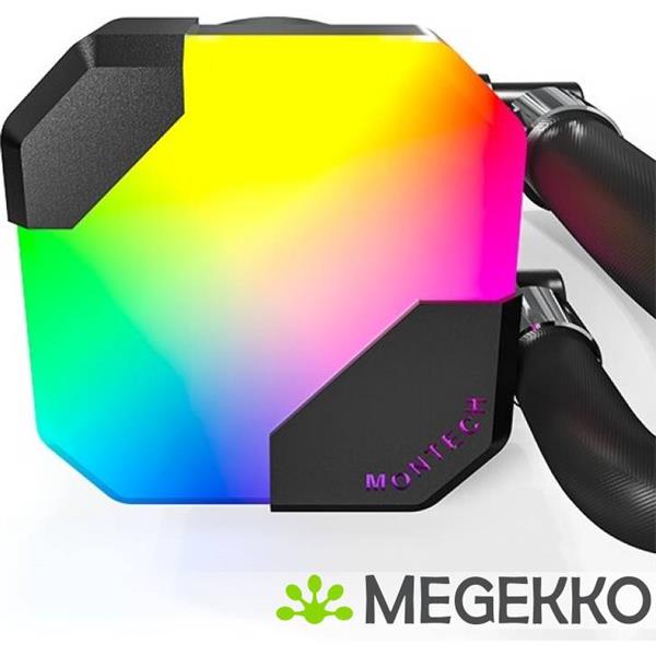 Grote foto montech hyper flow 360 argb zwart computers en software overige computers en software