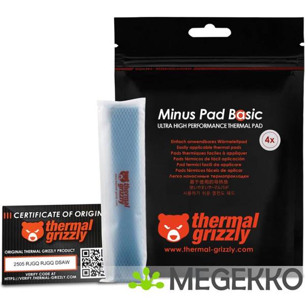 Grote foto thermal grizzly minus pad basic 120x20x1 0 mm 4 pcs computers en software overige computers en software