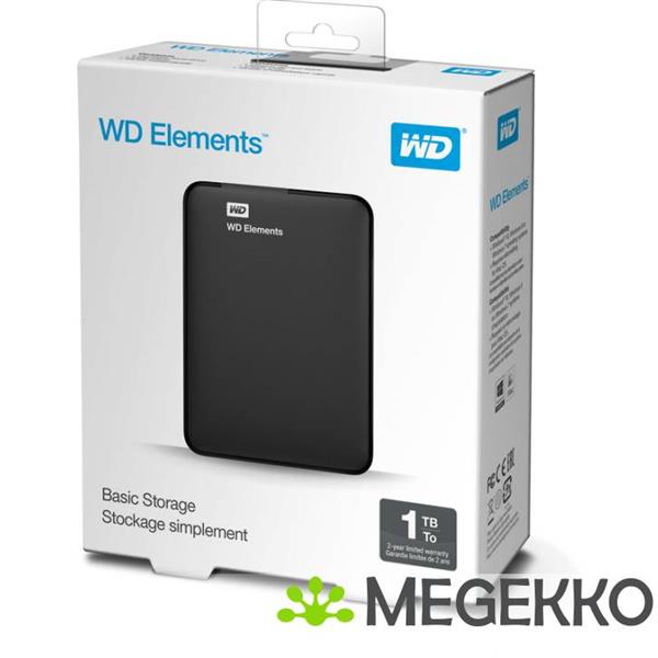 Grote foto western digital elements portable 1tb zwart computers en software overige computers en software