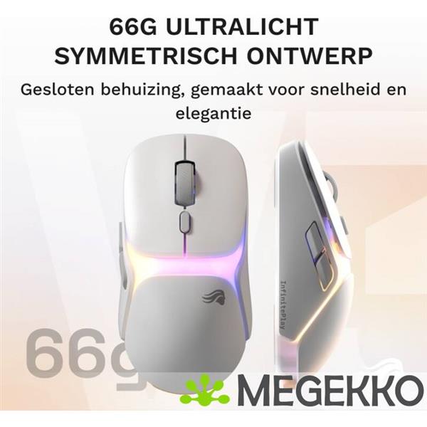 Grote foto glorious model o3 wit gaming muis computers en software overige computers en software