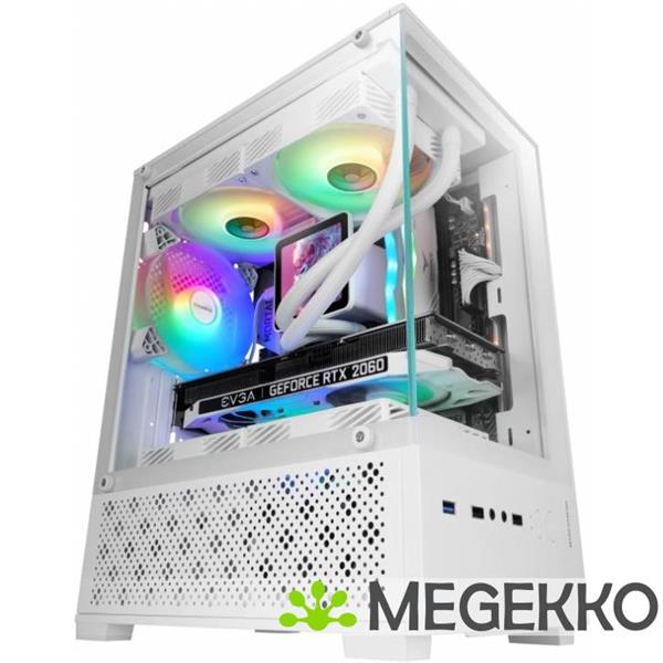 Grote foto mars gaming mc se2 mini tower wit computers en software behuizingen en kasten