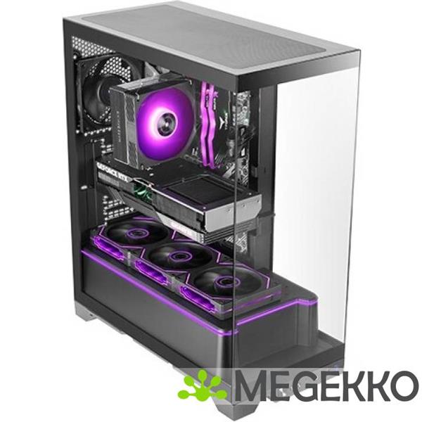 Grote foto mars gaming mc prisma midi tower zwart computers en software behuizingen en kasten
