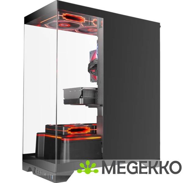 Grote foto mars gaming mc prisma midi tower zwart computers en software behuizingen en kasten