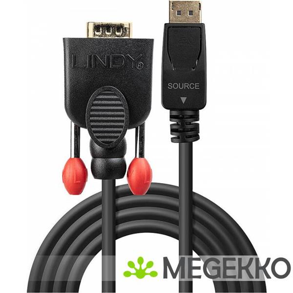 Grote foto lindy 41943 displayport vga zwart kabeladapter verloopstukje computers en software overige