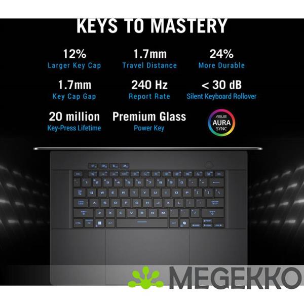 Grote foto asus rog zephyrus g16 gu605cw qr087w 16 core ultra 9 rtx 5080 gaming laptop computers en software overige computers en software