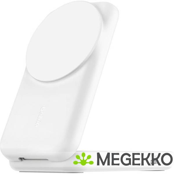 Grote foto belkin ultracharge 25w qi2 2in1 magnetic charger plus usb c eu white square binnen computers en software overige