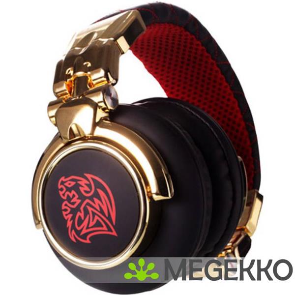 Grote foto tt esports dracco signature hoofdtelefoons bedraad hoofdband gamen zwart goud rood audio tv en foto koptelefoons