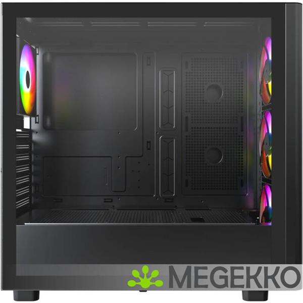 Grote foto montech xr wood zwart computers en software behuizingen en kasten