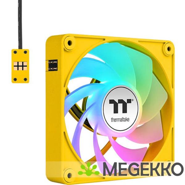 Grote foto thermaltake ct140 ex argb sync reverse ventilator 14 cm geel 3 stuk s computers en software overige computers en software
