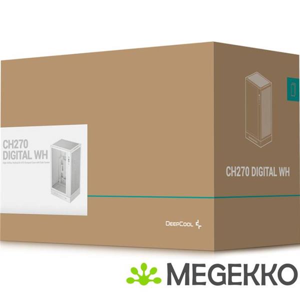 Grote foto deepcool ch270 digital wh computers en software behuizingen en kasten