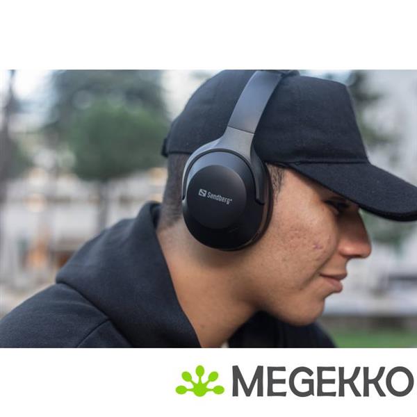 Grote foto sandberg 126 53 draadloos zwart audio tv en foto koptelefoons