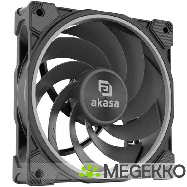 Grote foto akasa soho ar12 computer behuizing ventilator 12 cm zwart computers en software overige computers en software