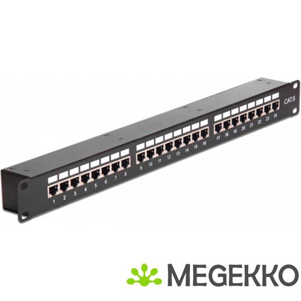 Grote foto delock 43295 19 inch koppelpatchpaneel 24 poorten cat.6 computers en software netwerkkaarten routers en switches