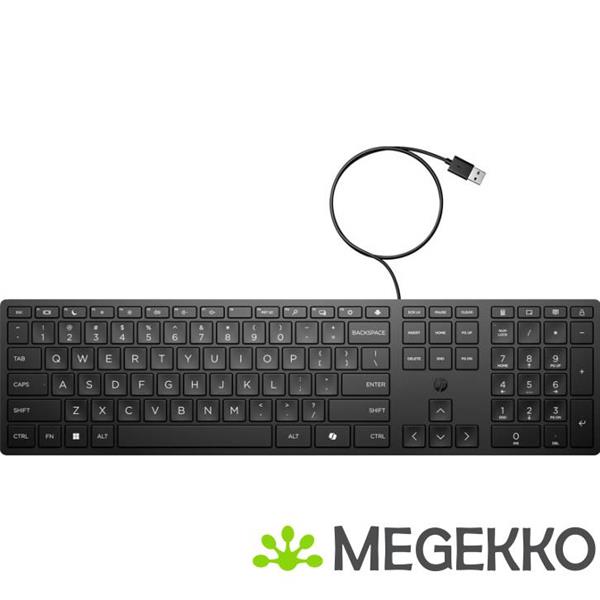 Grote foto hp 320k bedraad toetsenbord zwart azerty belgisch computers en software toetsenborden