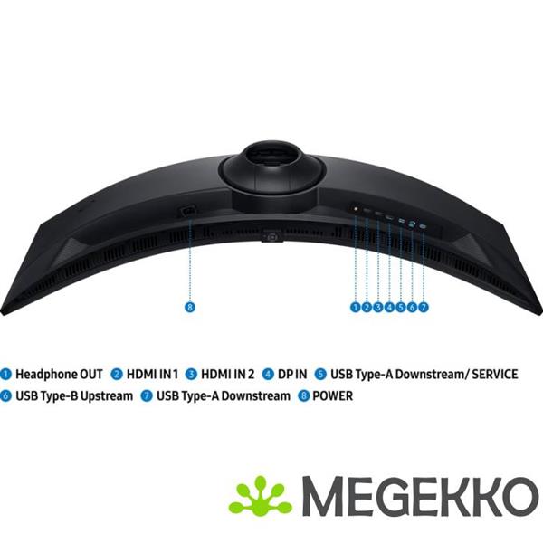 Grote foto samsung odyssey g9 ls49fg916euxen 49 ultrawide dual qhd 144hz curved va gaming monitor computers en software overige computers en software