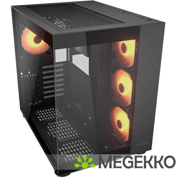 Grote foto cougar gaming fv150 rgb midi tower zwart computers en software behuizingen en kasten